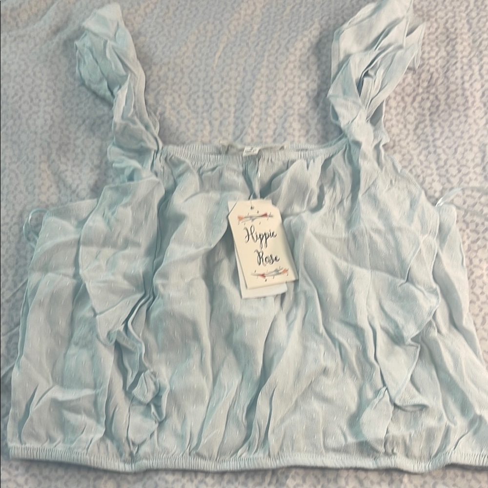 Hippie Rose Light Blue Girls Top size s